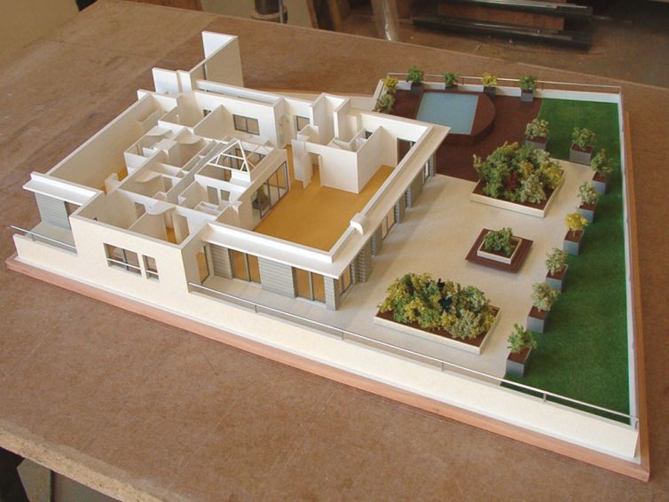 Maquette d'étude d'une maison T4
