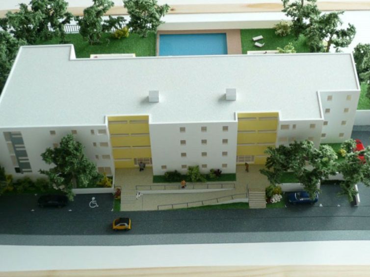 maquette de représentation de l'ensemble immobilier Villa transa