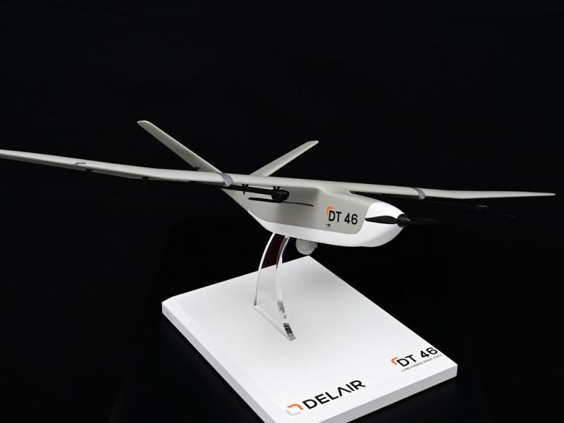 maquette drone de surveillance de la société DELAIR au 1/5eme