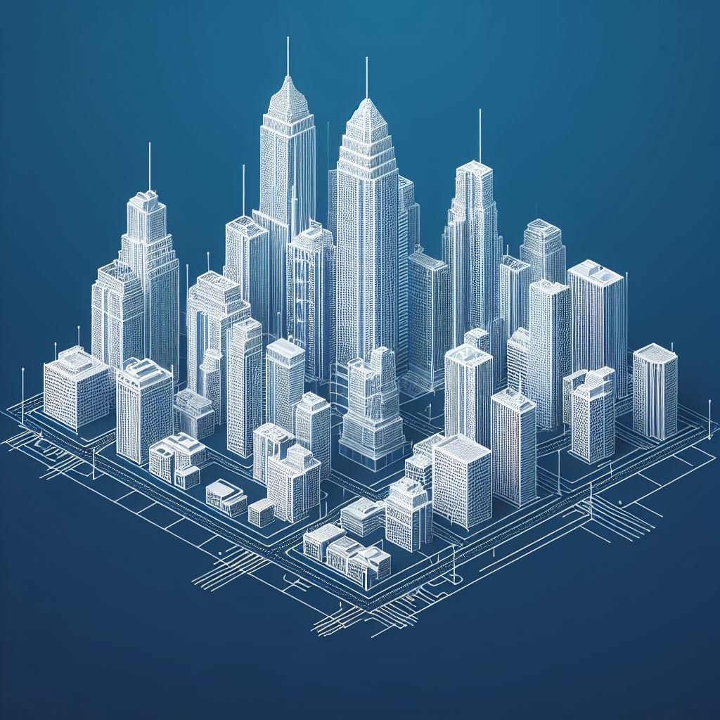 maquette urbanisme mesh 3D