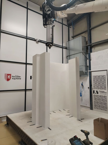 impression grande piece 3D par robot IFAM