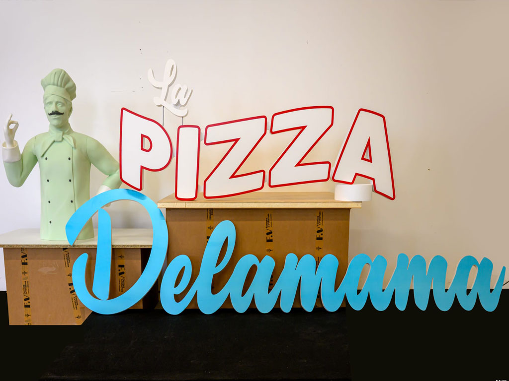 usinage enseigne pizzeria