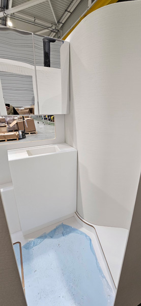 impression 3D mockup echelle 1 salle de bain pour validation volume