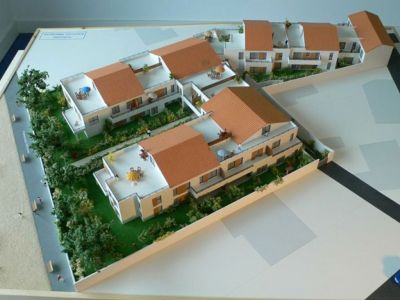 maquette projet immobilier Bouygues la tranche/mer